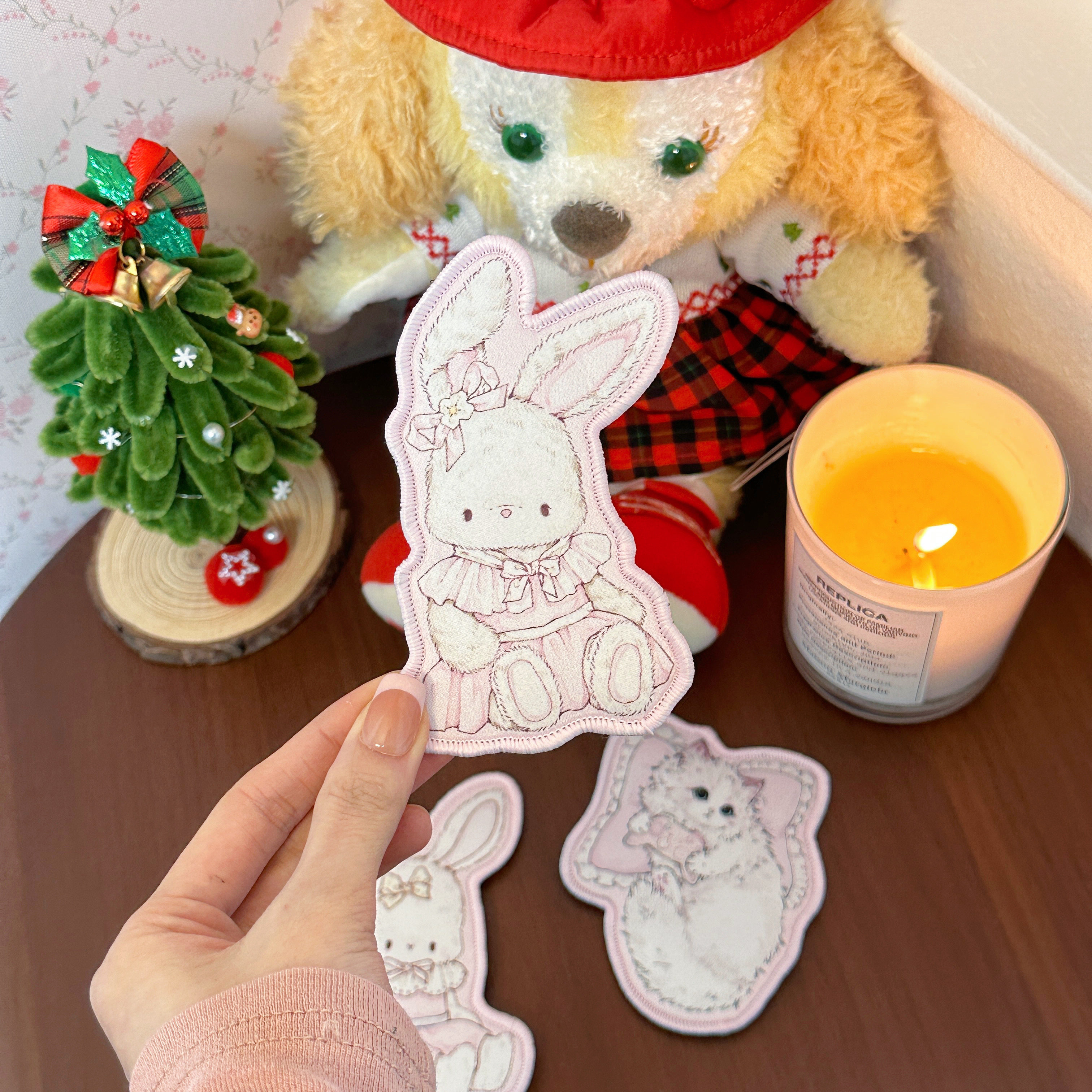 Pink berry原创可爱兔子猫猫无痕刘海贴魔术贴碎发整理神器发饰,淘宝优惠券,粉丝福利购,淘宝优惠卷