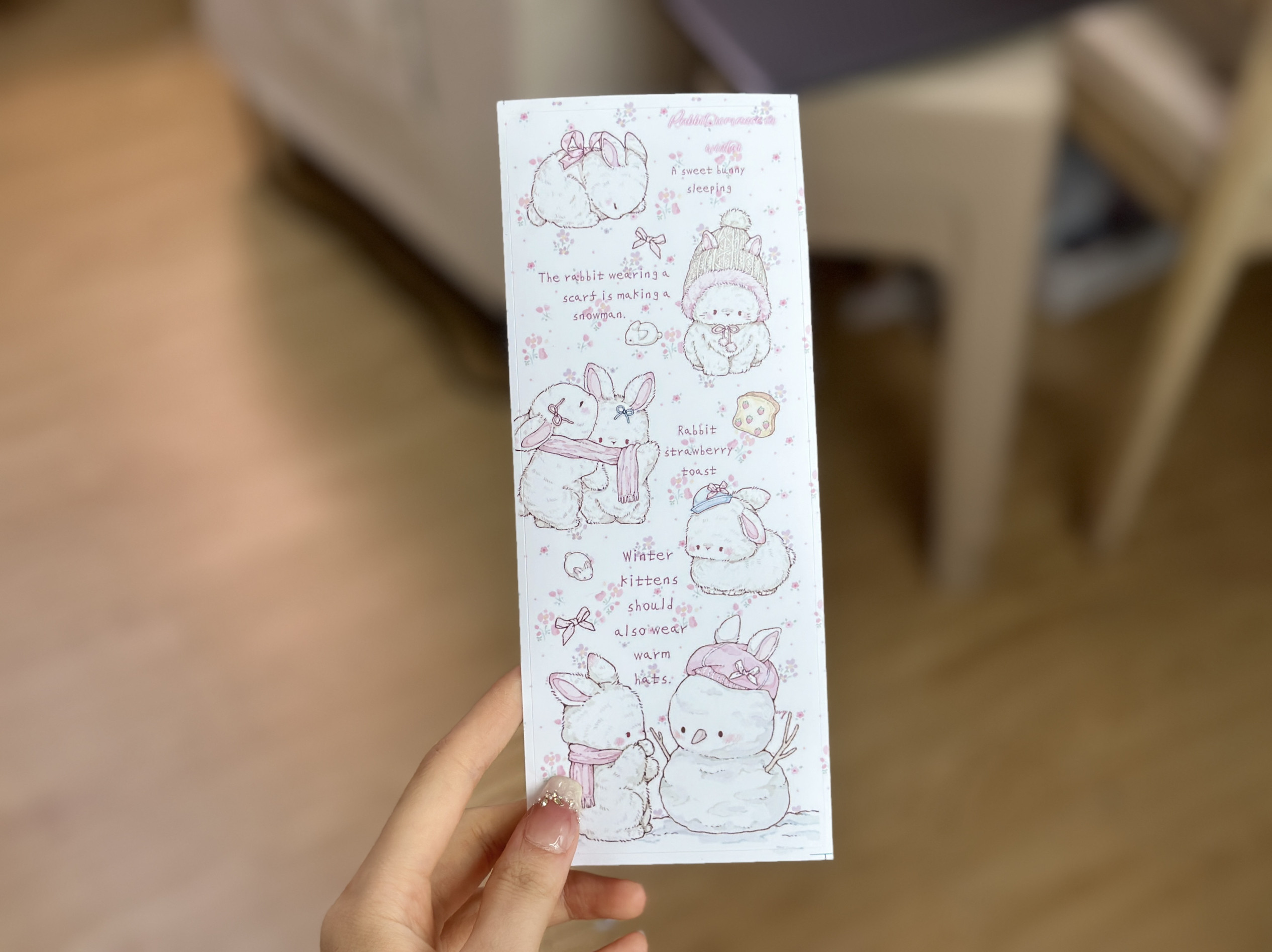Pink berry原创可爱雪地兔子封口贴卡头贴纸烘培包装出卡打包好物,淘宝优惠券,粉丝福利购,淘宝优惠卷