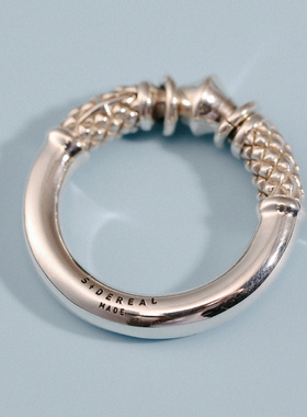 siderealmade圆环戒指中性银饰