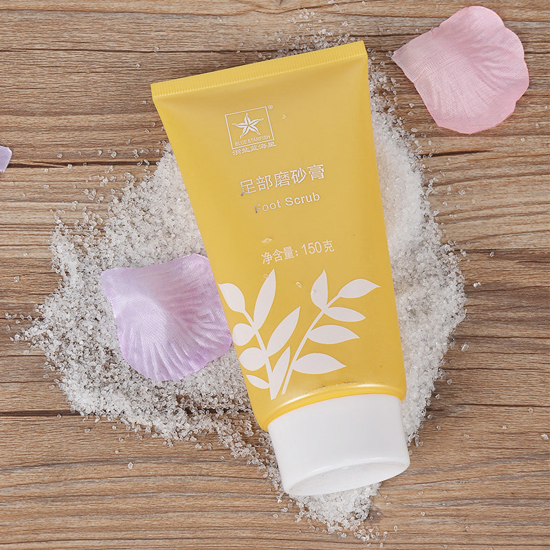 浙江盐业生产足部磨砂膏150g按摩膏 polyplay足部磨砂膏