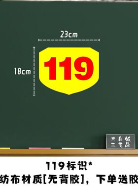 墙贴教室装饰元素消防栓消防安全主题黑板报消防日森林文化建设