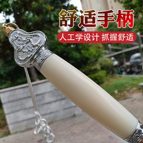 太极剑不锈钢女士晨练健身剑软剑表演剑武术剑男士未开刃古装道具 - 图3