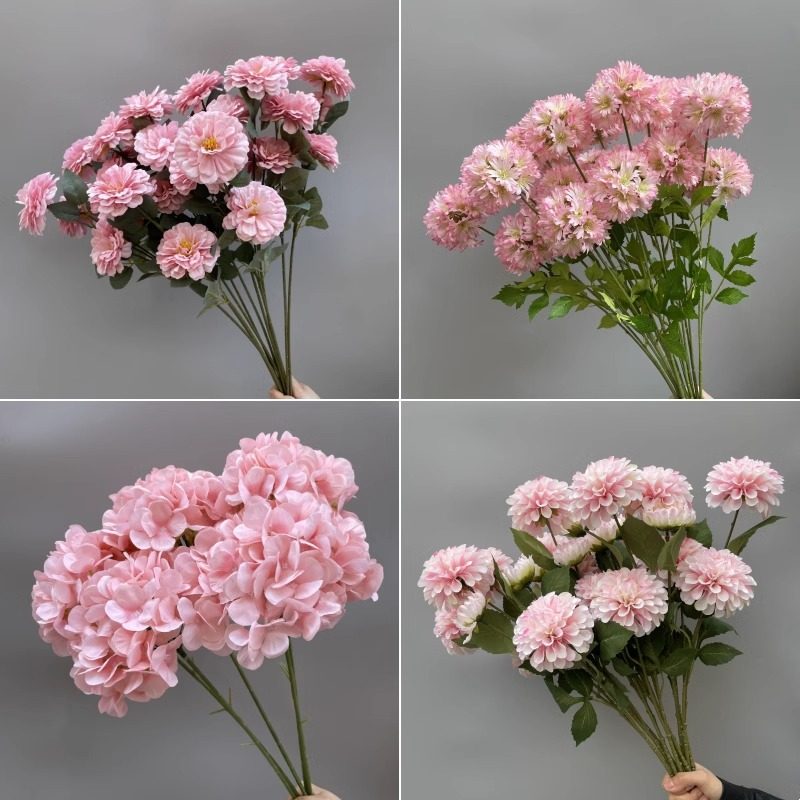 粉色仿真花绣球仿真绿植仿生花材玫瑰花假花婚订婚婚礼布置装饰,淘宝优惠券,粉丝福利购,淘宝优惠卷