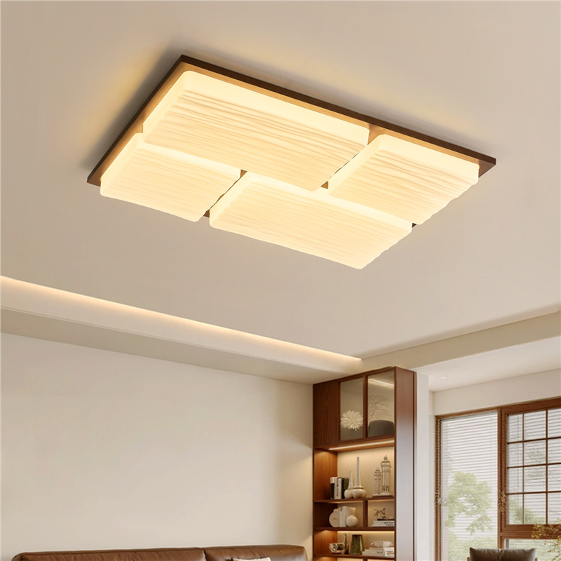 卧室吸顶灯胡桃木中古风高端简约实木质餐客厅书房间主卧LED灯具,淘宝优惠券,粉丝福利购,淘宝优惠卷