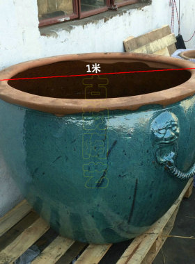 直销特大狮头粗陶缸陶罐花盆水缸
