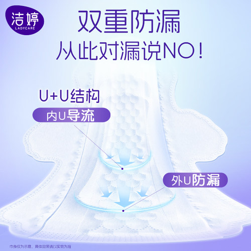 【秒杀】洁婷消毒级Pro秒吸小旋风卫生巾日用6片卫生巾官方正品 - 图2