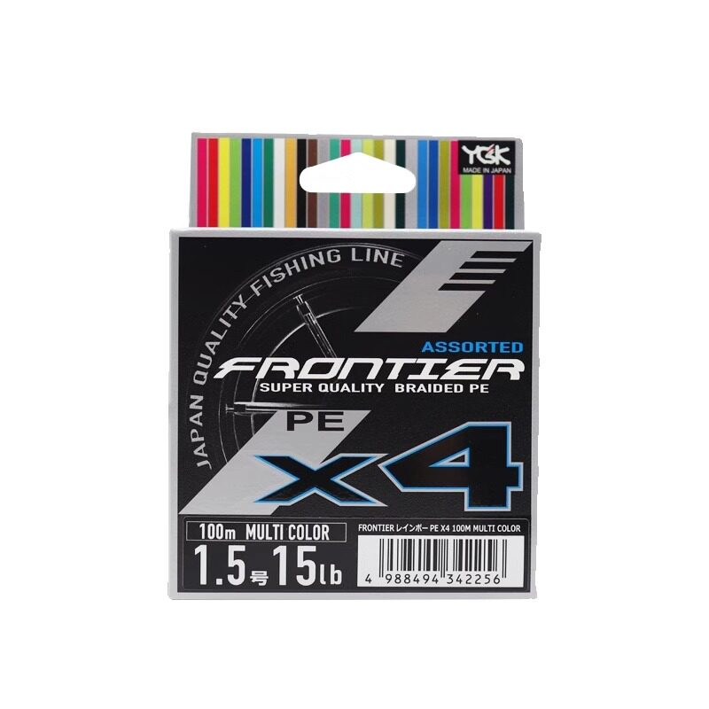 YGK日本原装YGK FRONTIER X4顺滑四编路亚PE线100米鱼线钓线 - 图3