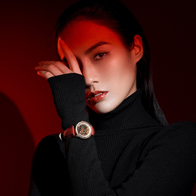 seagull海鸥表女简约气质水钻女表 海鸥表国产腕表