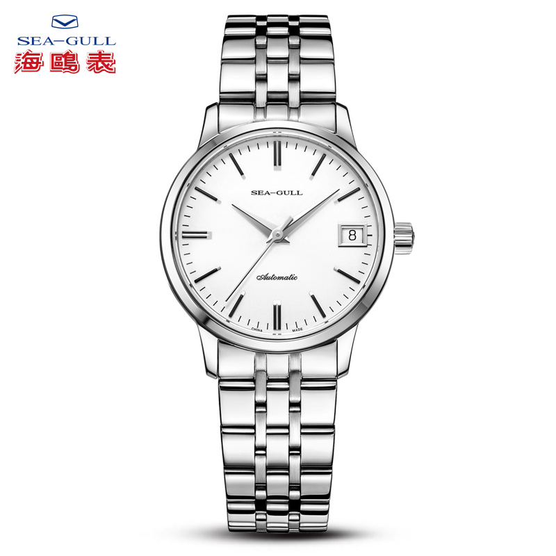 海鸥情侣简约防水钢带男款女士对表 海鸥表国产腕表