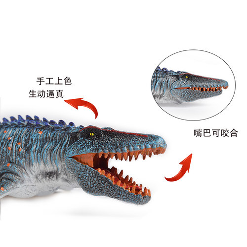 沧龙玩具模型巨齿鲨邓氏鱼滑齿龙仿真远古海洋动物儿童恐龙玩具男 - 图1