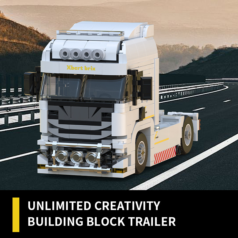 适用于乐高斯堪尼亚卡车房车特斯拉越野跑车积木模型男孩礼物砖悦 - 图1