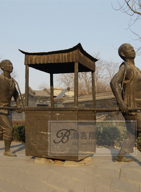 古代民俗商业街摆件人物雕塑
