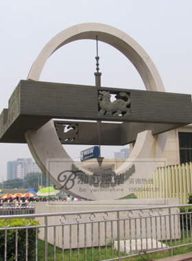 渤言雕塑不锈钢复古观赏摆件