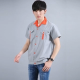 Летний тонкий комбинезон подходит для мужчин и женщин, хлопковая униформа, с вышивкой