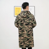 Камуфляжный длинный лонгслив с капюшоном для работы подходит для мужчин и женщин, свободный крой