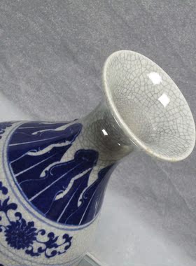 景德镇陶瓷器花瓶仿古玉壶春摆件