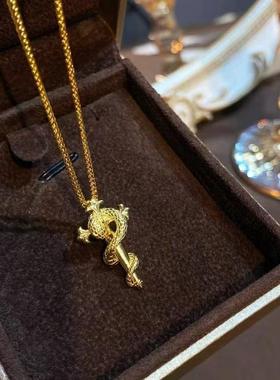 S925灵蛇权杖戒指项链套系