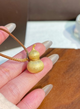 纯银小葫芦毛衣链高级感福禄挂件