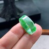 No. 11 Myanmar natural A-grade jadeite T1271 inner diameter 16.4-5.6-2.3mm green square ring