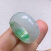 No. 16-17 Myanmar natural A-grade jade T1157 inner diameter 18.3-9.8-3.6mm green tire ring