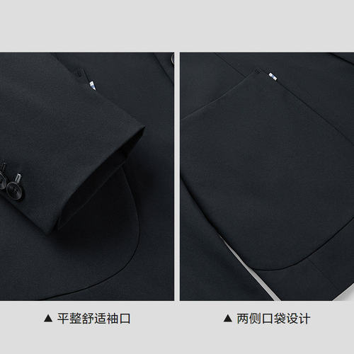 HLA/海澜之家休闲西服26春夏新时尚西装平驳领商务通勤单西外套男 - 图1