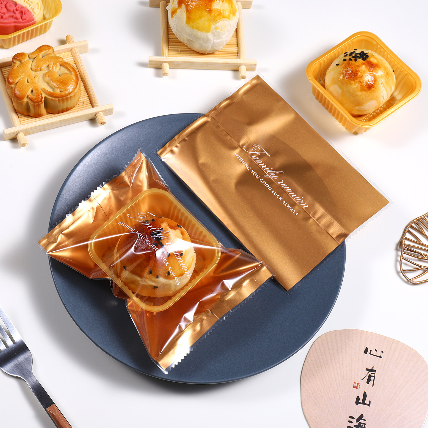 2025新款月饼包装袋机封带底内托盒50g75g单独冰皮流心蛋黄酥袋子,淘宝优惠券,粉丝福利购,淘宝优惠卷