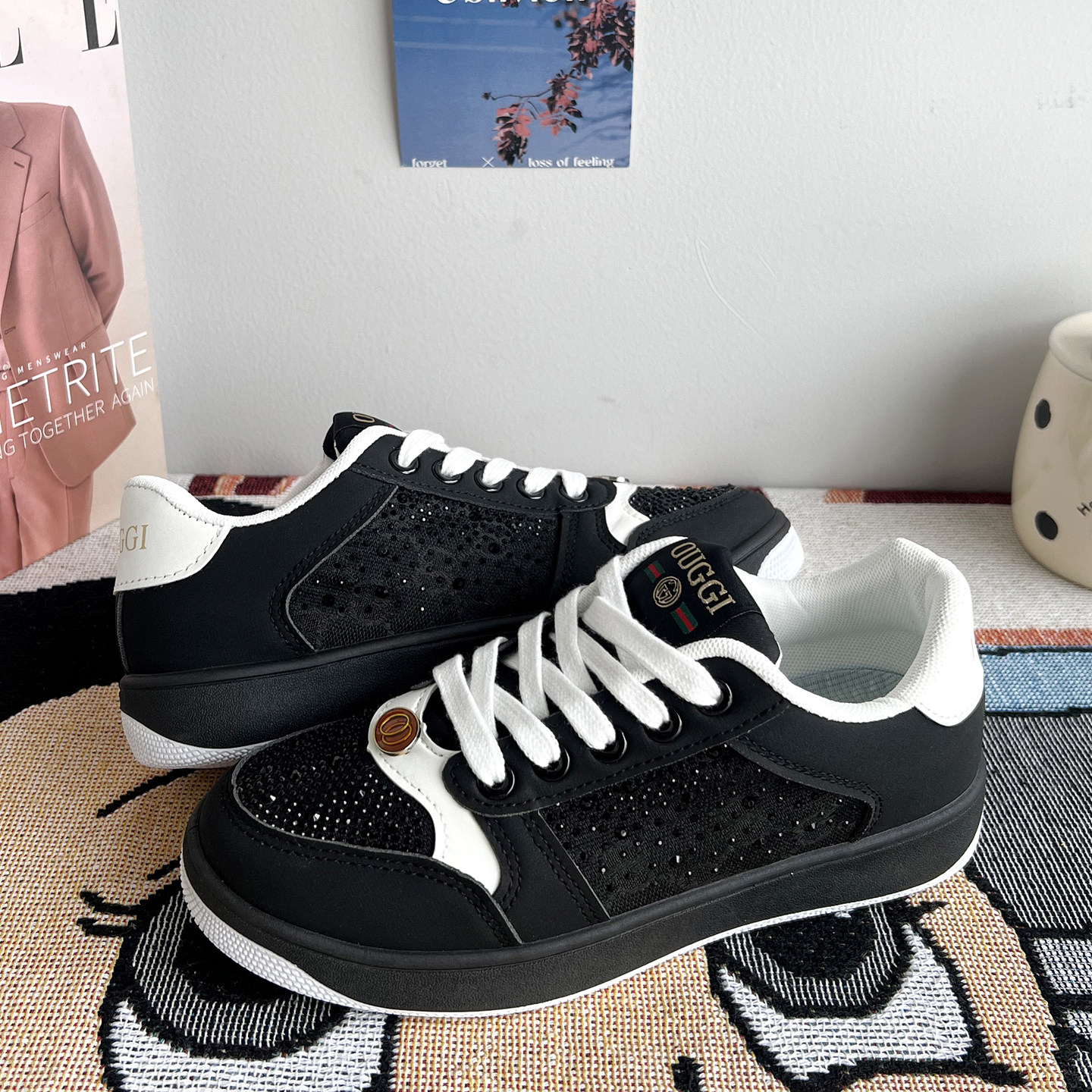 休闲板鞋男款增高黑色鞋子男鞋 冬季新款美式德训鞋情侣运动鞋女,淘宝优惠券,粉丝福利购,淘宝优惠卷