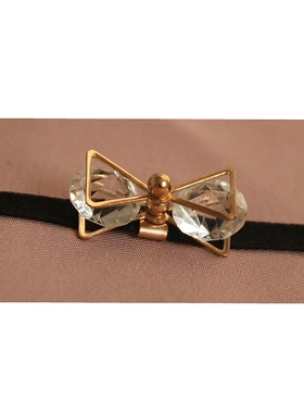 气质韩风手绑蝴蝶结颈带锁骨链