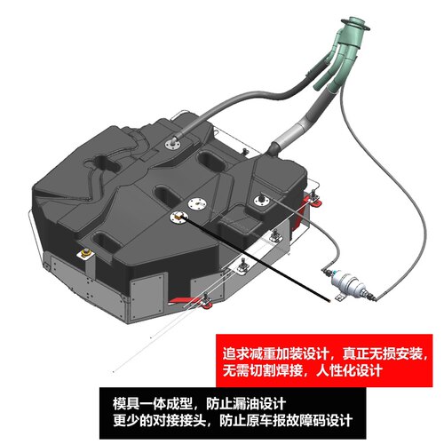轰九大队推荐雷公牌无损安装哈弗H9越野专用哈佛h9改装副油箱100L - 图0