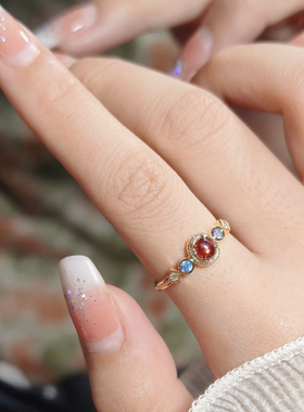 【小宫阙】开口戒 戒指 可调节气质复古小众6010