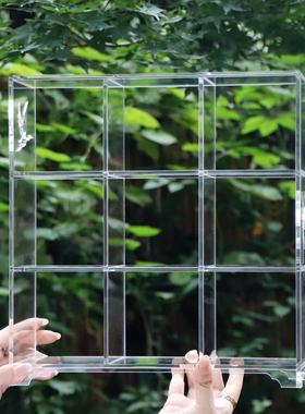 灵隐文创空庭十二花神杯展示架透明亚克力茶具博古架桌面摆件7267