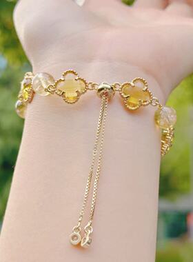 【六色·聚福】 四叶好云轻雅别致百搭手链 3757