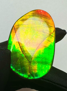 希望之芽｜树脂面黄绿色斑彩石裸石