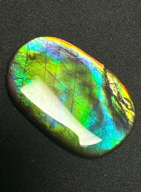 中大尺寸树脂面七彩天然斑彩石裸石