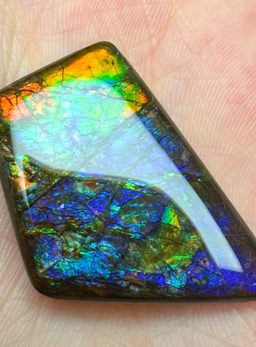 天然加拿大斑彩石树脂面裸石 吊坠 挂件 手链