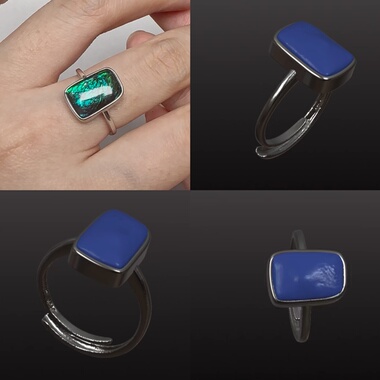 斑彩石、宝石银托定制定金 吊坠 戒指 耳钉等 过于复杂款不接