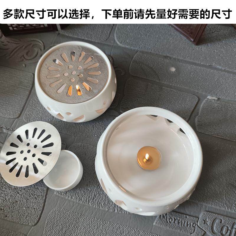 温茶炉玻璃花茶壶蜡烛加热煮茶炉陶瓷底座酒店餐厅加热菜保暖茶器,淘宝优惠券,粉丝福利购,淘宝优惠卷