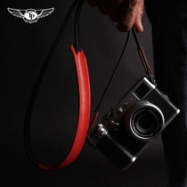 Plant Tanning Cow Leather Genuine Leather Suitable for Sony Camera Shoulder Strap Fuji Baby Bag Leica Hanging Rope Decompression Comfort Shoulder Advances