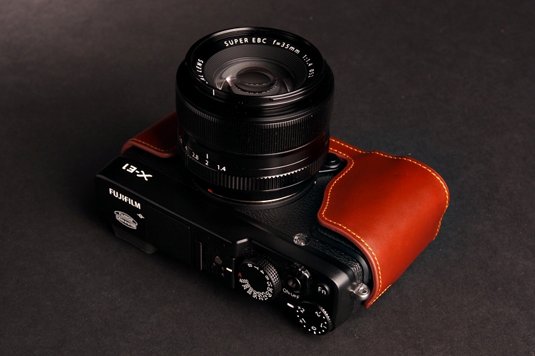 台湾TP原创 真皮Fujifilm富士XE2相机包底座XE2S皮套XE1牛皮半套 - 图1