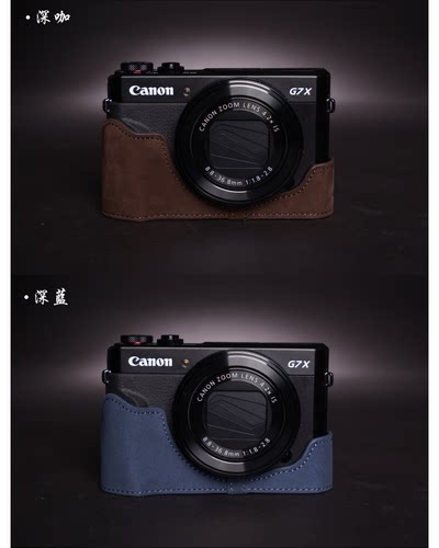台湾TP 真皮佳能G7X3皮套G7X mark iii相机包手柄 g7X2牛皮保护套 - 图3