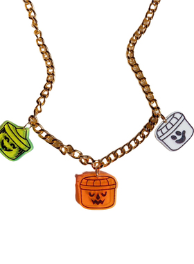 G万圣节项链蜘蛛南瓜灯蝙蝠