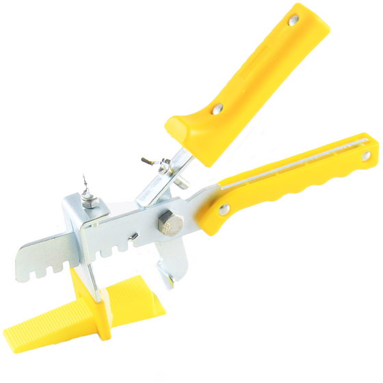 Ceramic tile leveler plastic leveling buckle to retain seam positioning