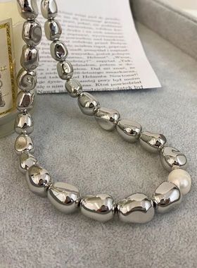 韩国金属夸张小众颈链百搭