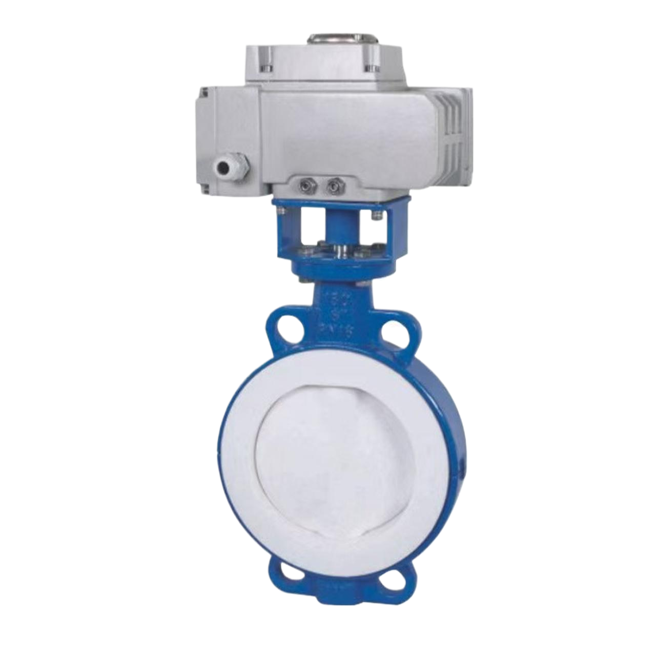 D971F46电动衬氟蝶阀对夹法兰不锈钢铸钢耐腐蚀盐酸碱化工开关阀 - 图3