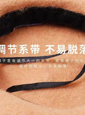 高品质不易起球羊毛贝雷帽女秋冬季日系百搭保暖画家帽子2025新款