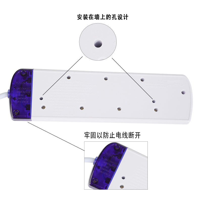 英标接线板插座独立开关港版英式英规插排转国标插头13A无线排插 - 图1