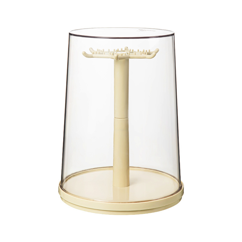 挂式玩偶旋转收纳盒防尘挂件展示透明毛绒公仔玩具拉布布手办盲盒 - 图3