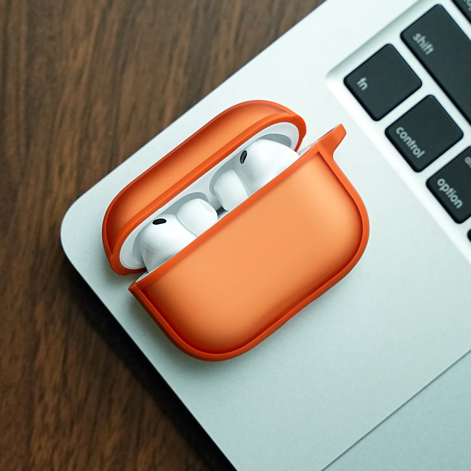 米斯登2025新款适用苹果AirPodsPro3保护套降噪版pro三带蓝牙耳机盒挂绳简约磨砂防摔壳透明硅胶潮高档不沾灰 - 图3