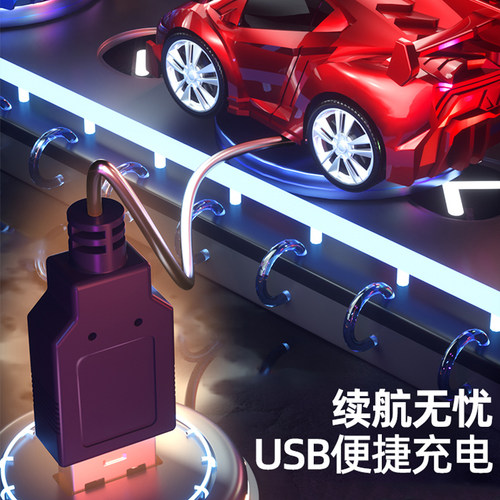 黑科技手表遥控车小汽车迷你合金赛车男孩子电动儿童玩具生日礼物 - 图3