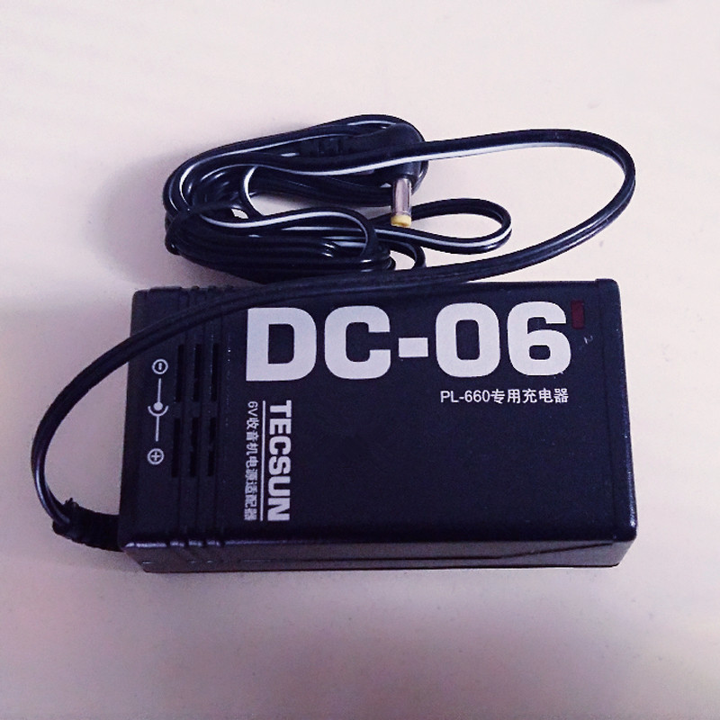 TECSUN德生收音机DC-06原装电源适配器专用充电器R-9700DX,PL600,PL660.PL680 PL-450德生原装变压器6V 300MA - 图2